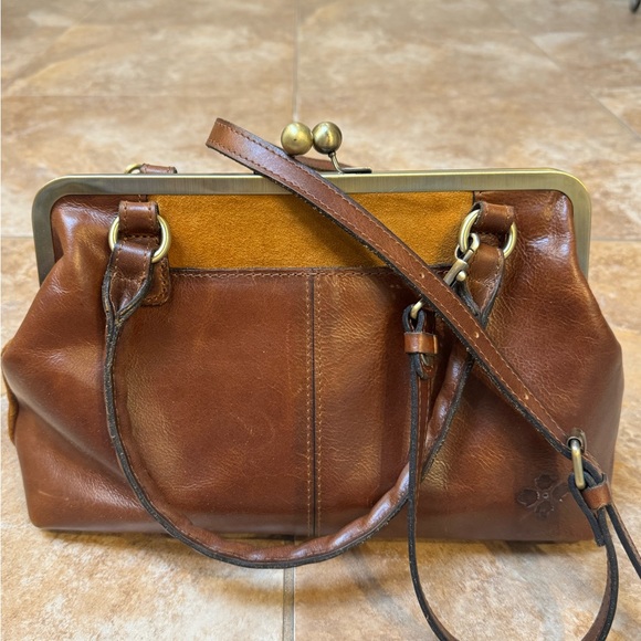 Patricia Nash Tan Leather Crossbody Bag - Picture 2 of 4